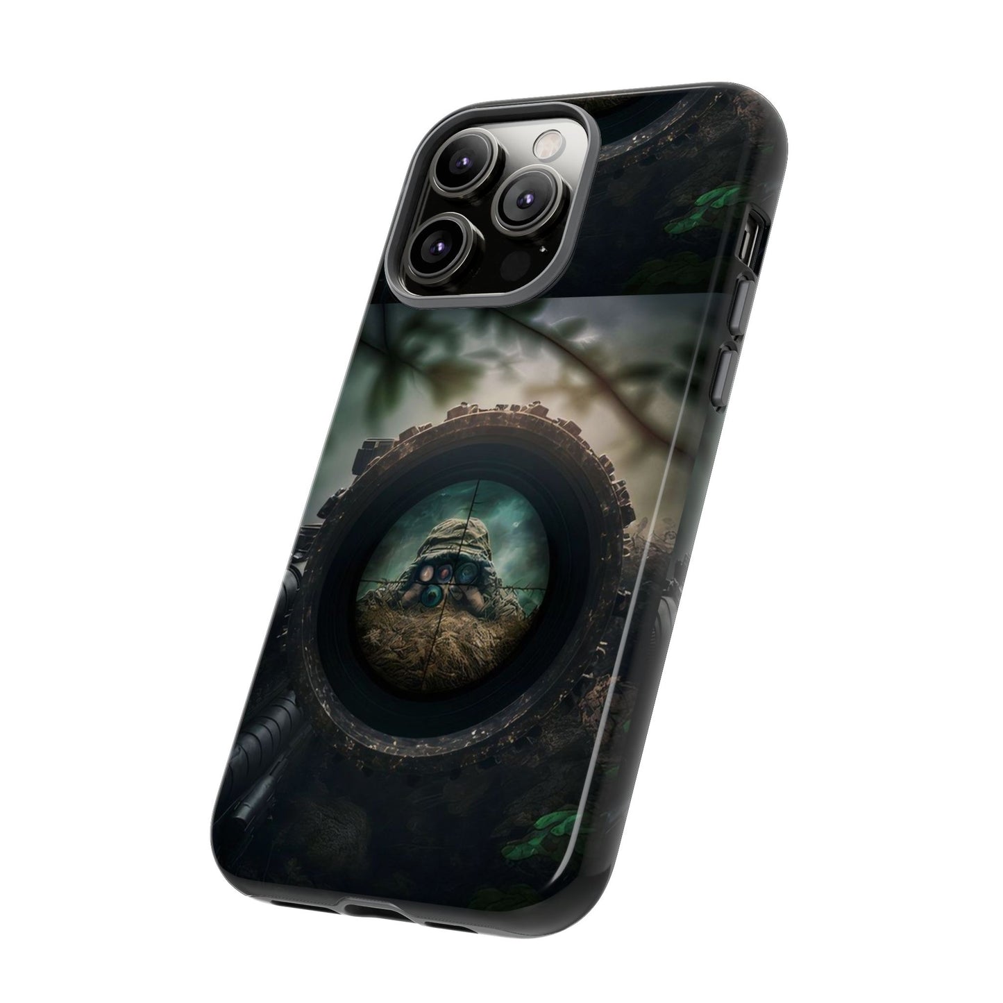 Sniper Scope Soldier Phone Case | Dual Layer Tough Cover  For iPhone