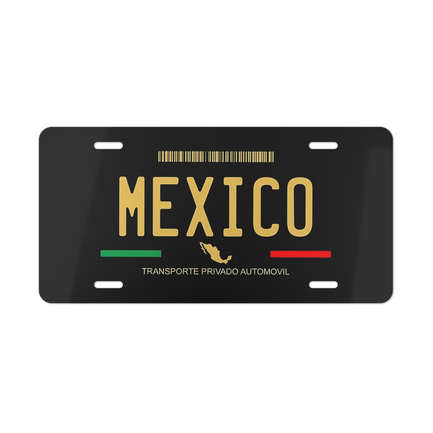 Mexico License Plate Wall Art, Man Cave Decor, Custom Metal Print