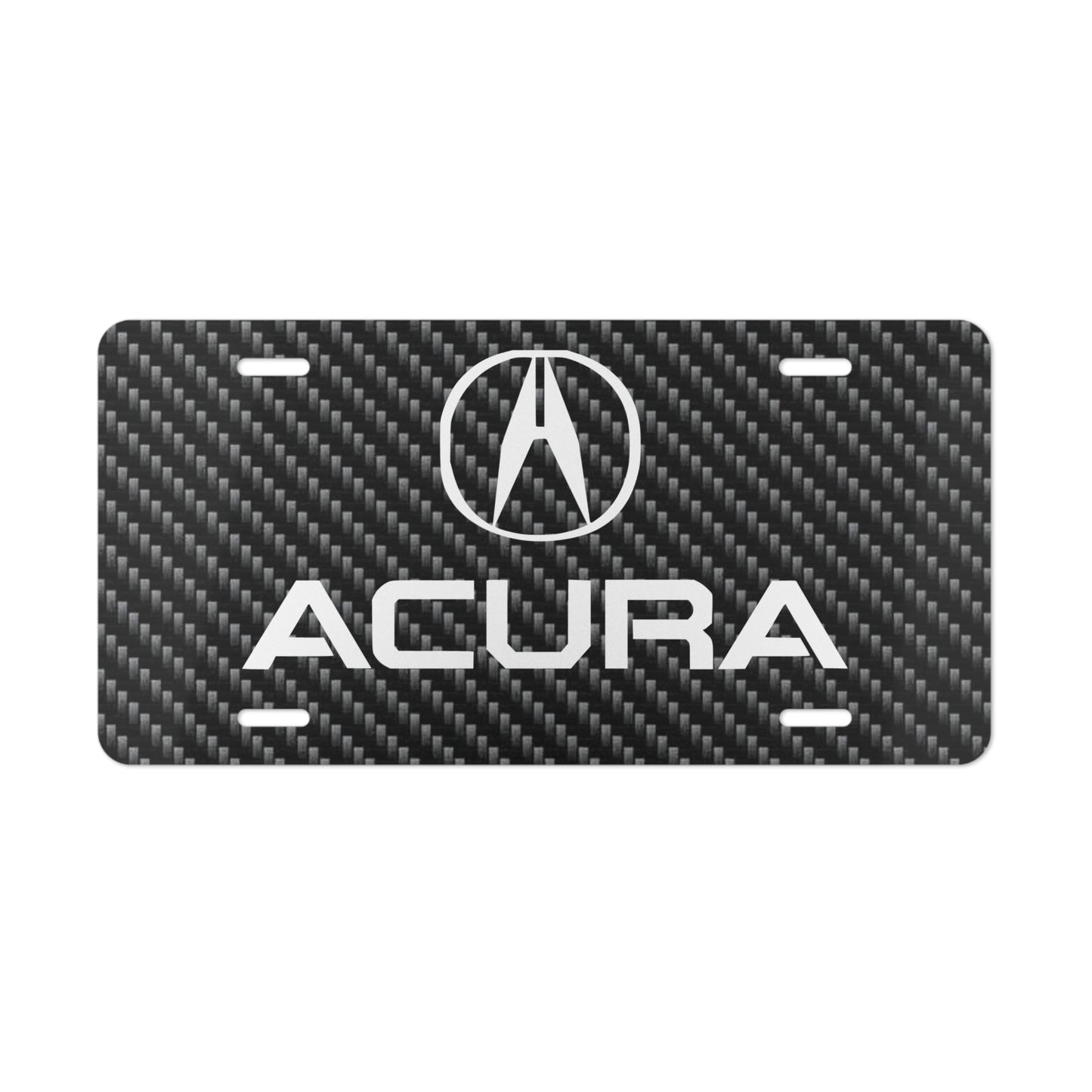 Compatible With Acura Front Vanity License Plate, Black Mesh Custom Car Tag