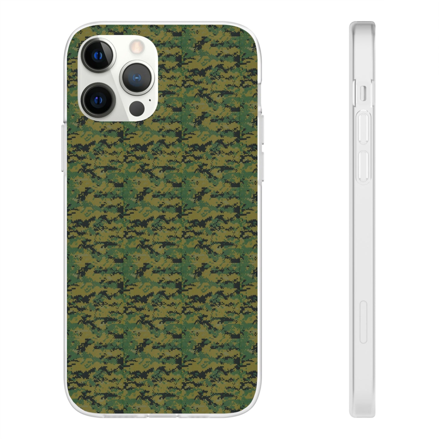 Marapat Pixelated Camo Flexible Phone Cases For iPhone and Samsung Galaxy