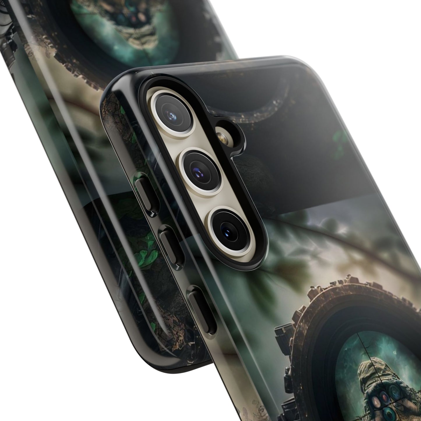 Sniper Scope Soldier Phone Case | Dual Layer Tough Cover  For iPhone