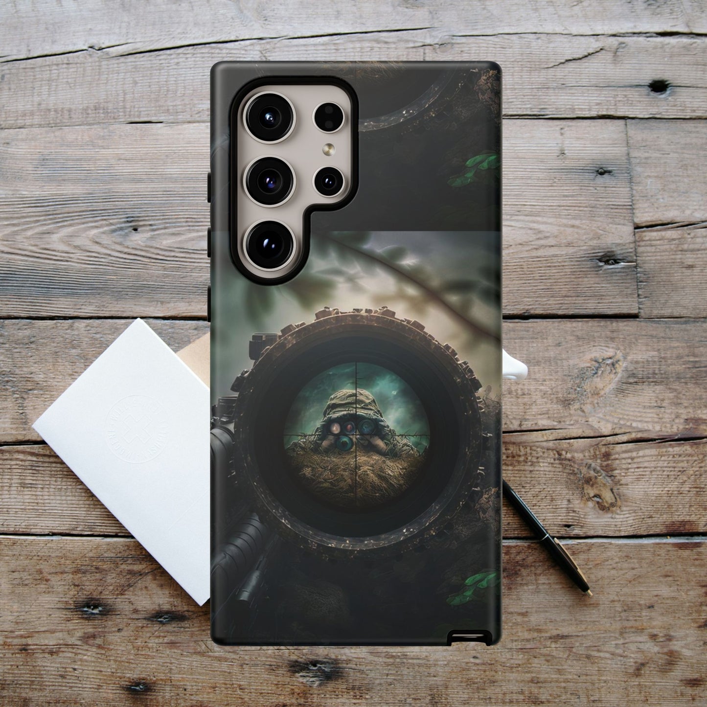 Sniper Scope Soldier Phone Case | Dual Layer Tough Cover  For iPhone
