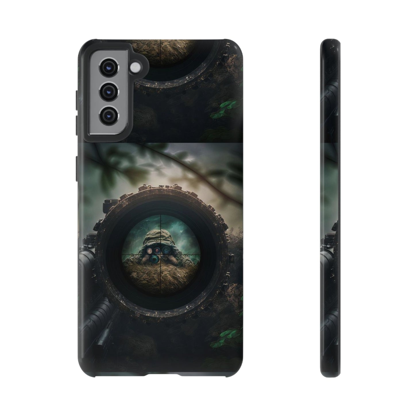 Sniper Scope Soldier Phone Case | Dual Layer Tough Cover  For iPhone