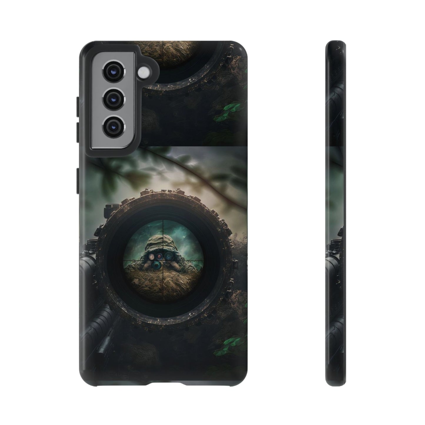 Sniper Scope Soldier Phone Case | Dual Layer Tough Cover  For iPhone