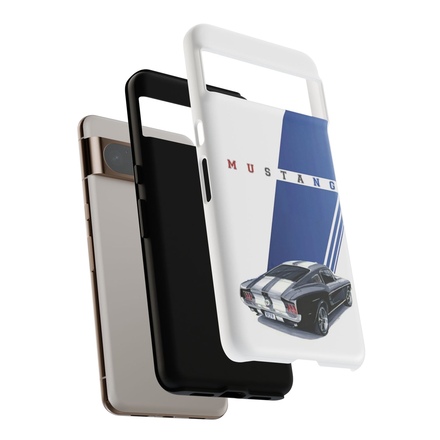 Mustang Car Art Tough Cases For iPhones, Samsung Galaxy and Google Pixel