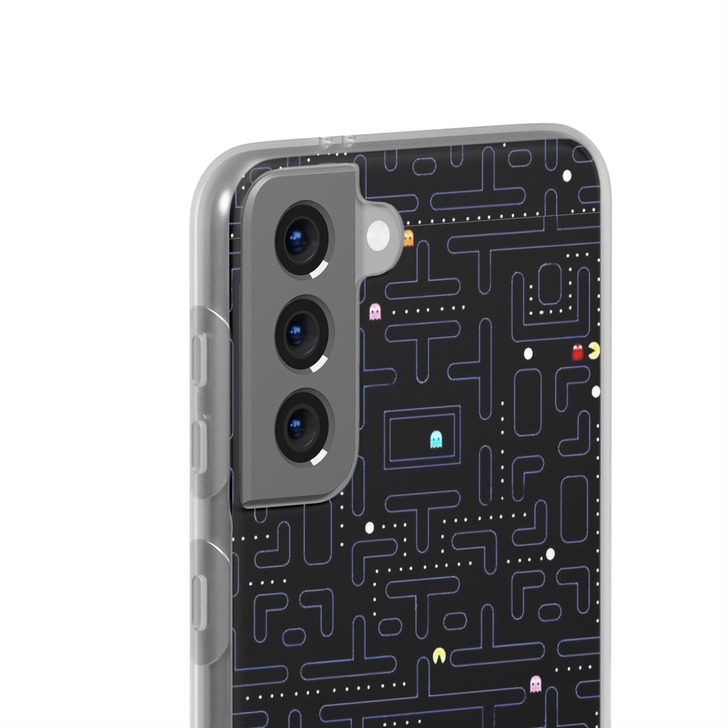 Retro Arcade Gaming TPU Phone Case, Fun Flexi Case, Gift for Gamers, Pac Man