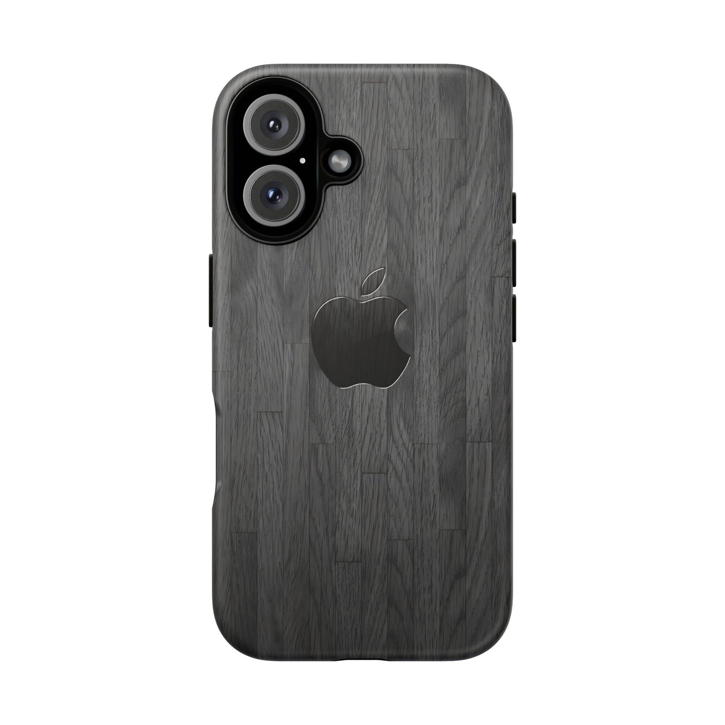 Tough Cases For iPhones, Gray Wood Color Rugged Phone Case