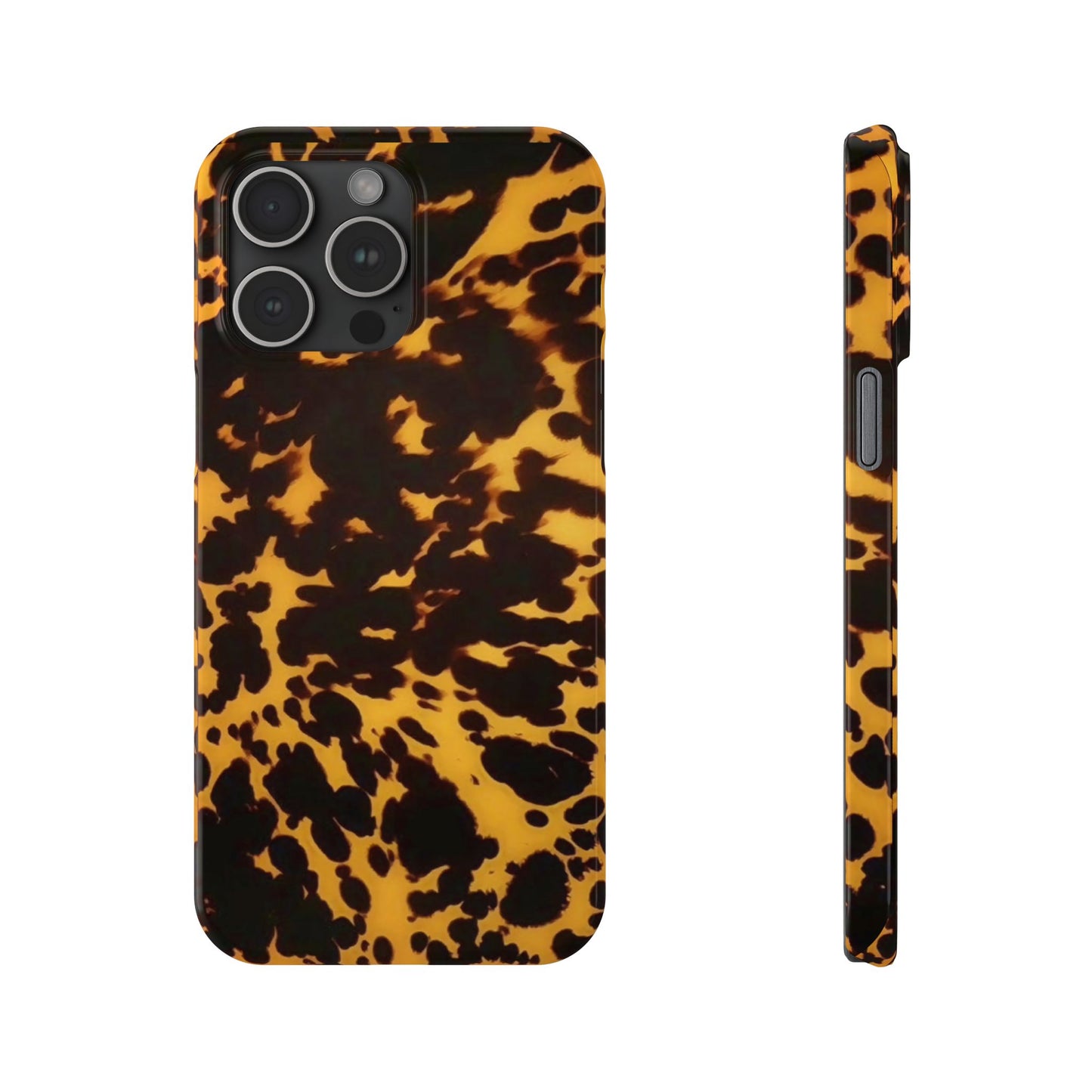Two Tone Tortoiseshell iPhone Ultra Slim Cases, Glossy Finish