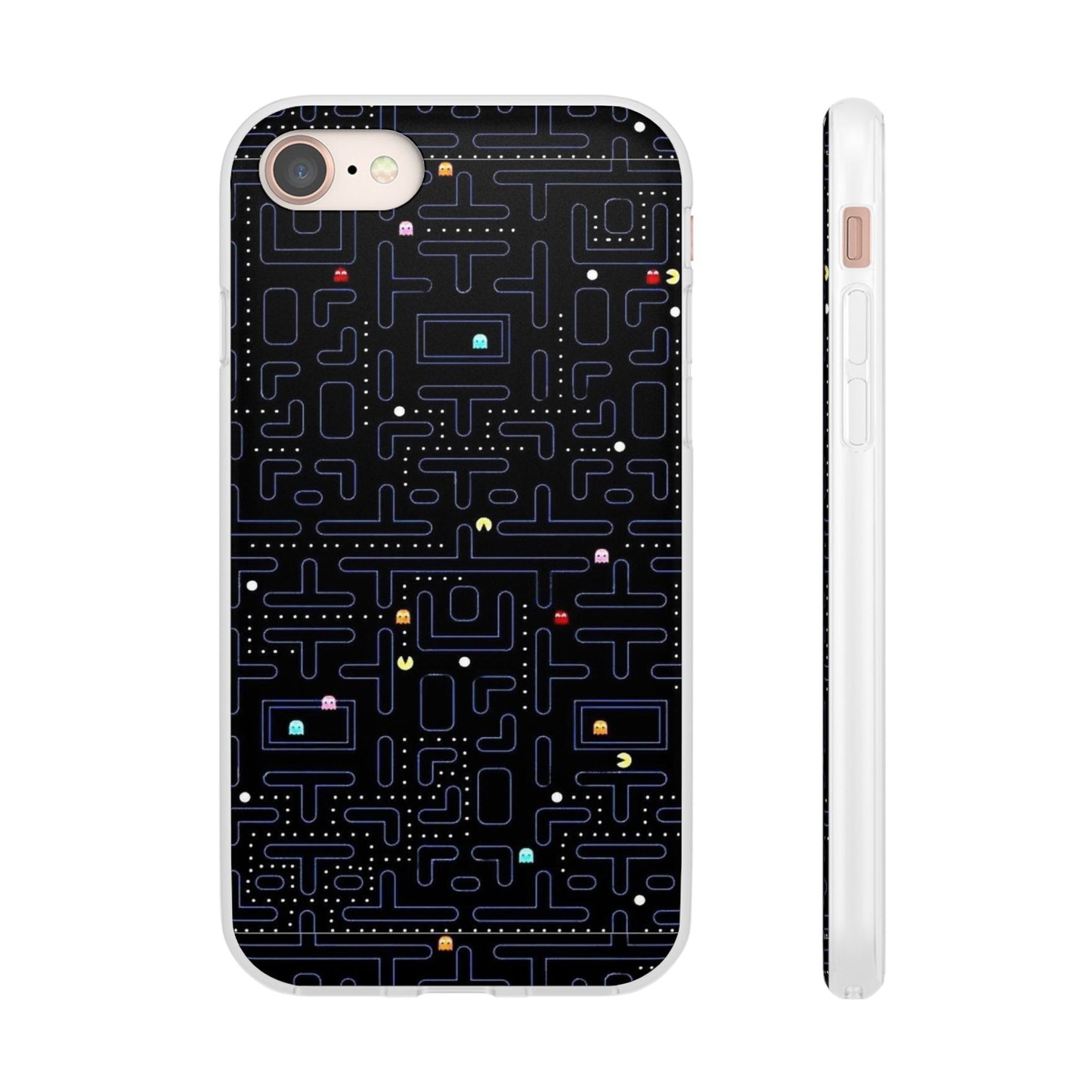Retro Arcade Gaming TPU Phone Case, Fun Flexi Case, Gift for Gamers, Pac Man