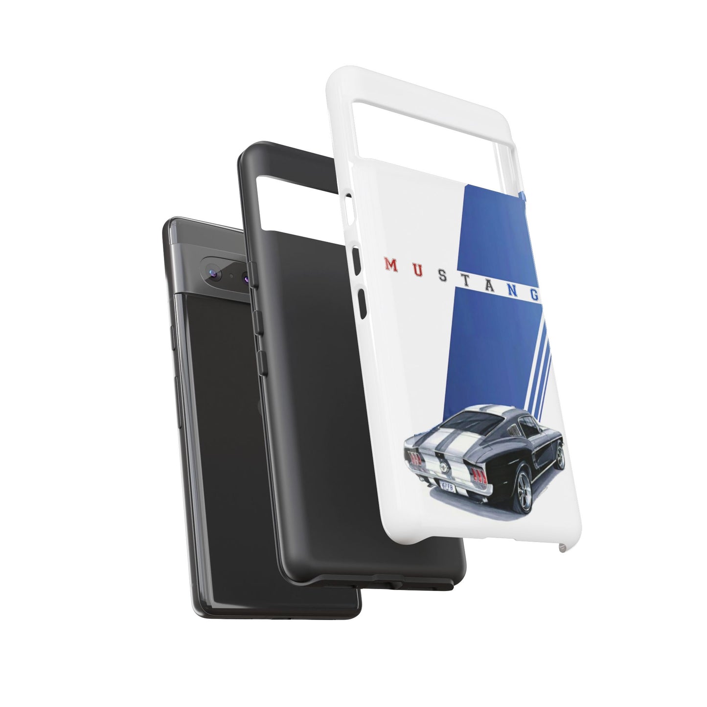 Mustang Car Art Tough Cases For iPhones, Samsung Galaxy and Google Pixel
