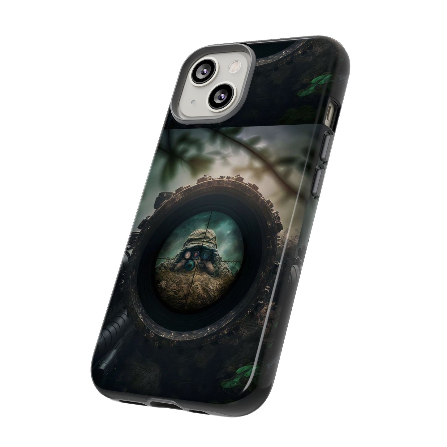 Sniper Scope Soldier Phone Case | Dual Layer Tough Cover  For iPhone