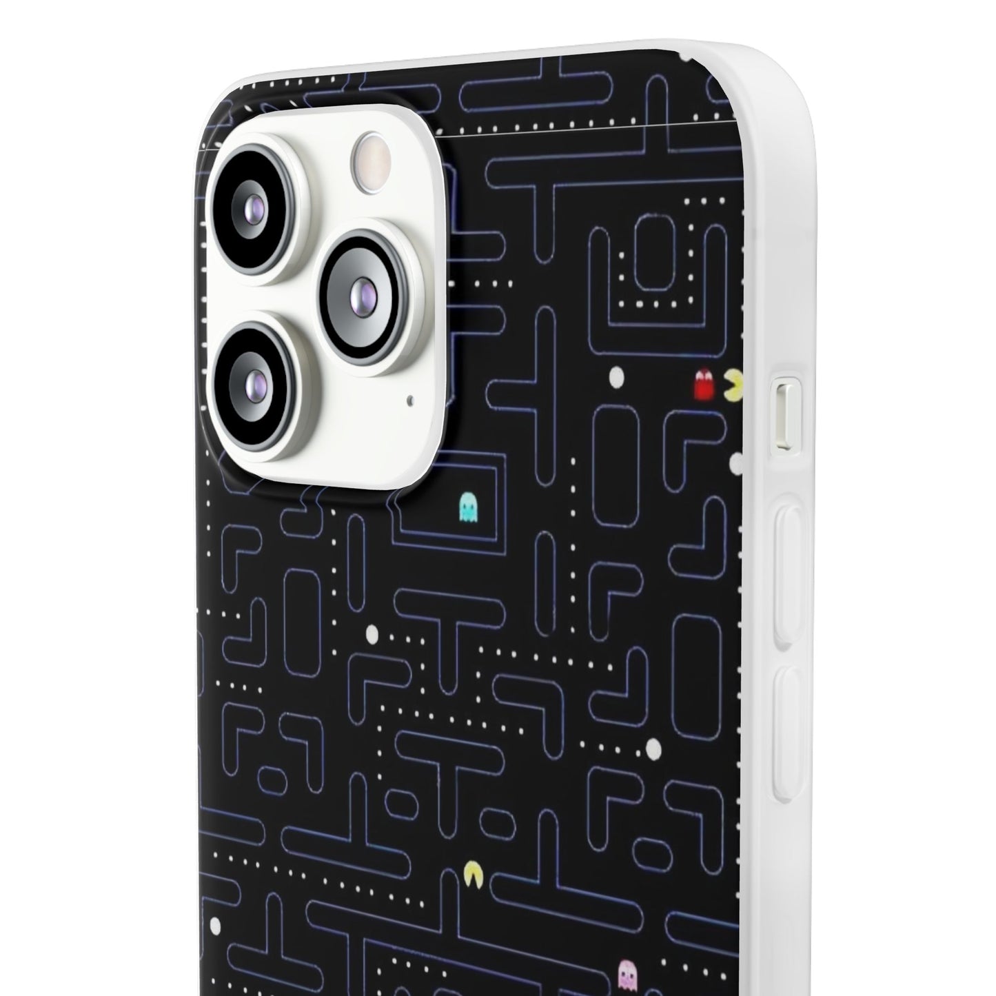 Retro Arcade Gaming TPU Phone Case, Fun Flexi Case, Gift for Gamers, Pac Man