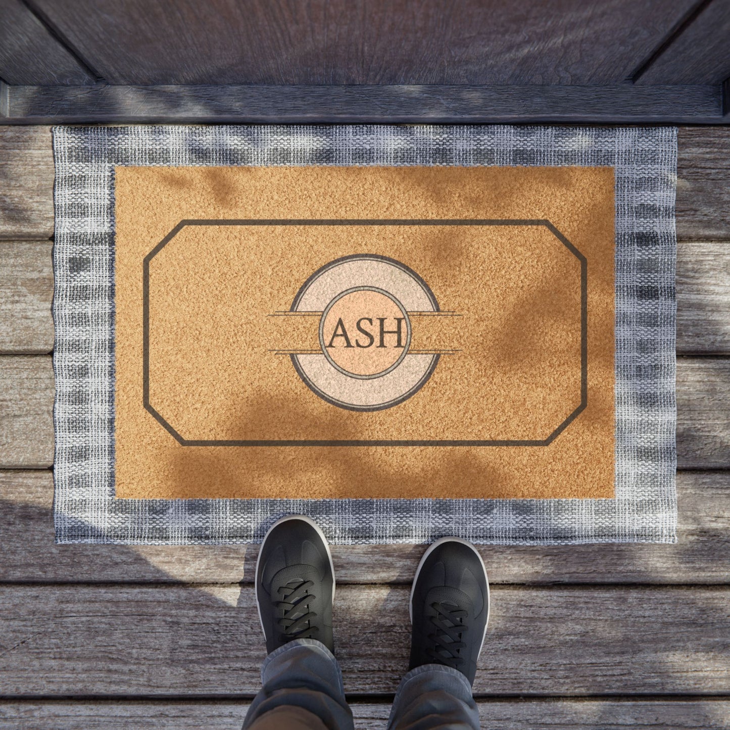 Personalized Family Doormat - Rustic Welcome Mat, Entryway Decor, Housewarming