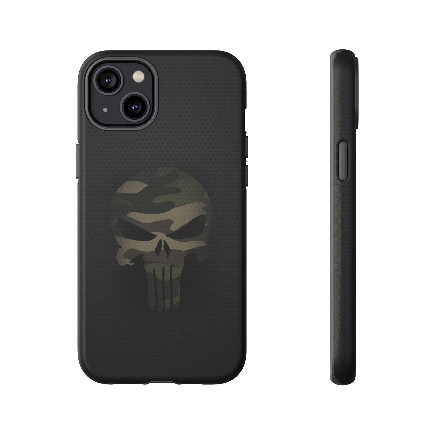 Camo Green Tough Case For iPhone, Samsung Galaxy, Jake Skull Punisher Graphic