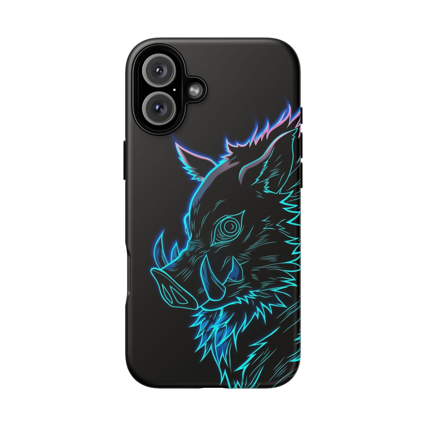 Tough Cases For iPhone, Galaxy, Anime Hashibira Beast Slayer Neon Design