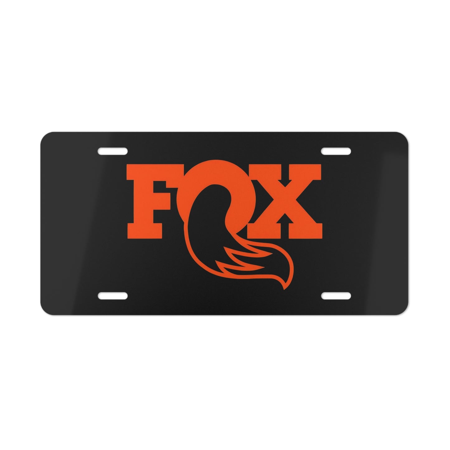 Fox Racing,  Front Vanity License Plate, Motorsports Racing Inspired