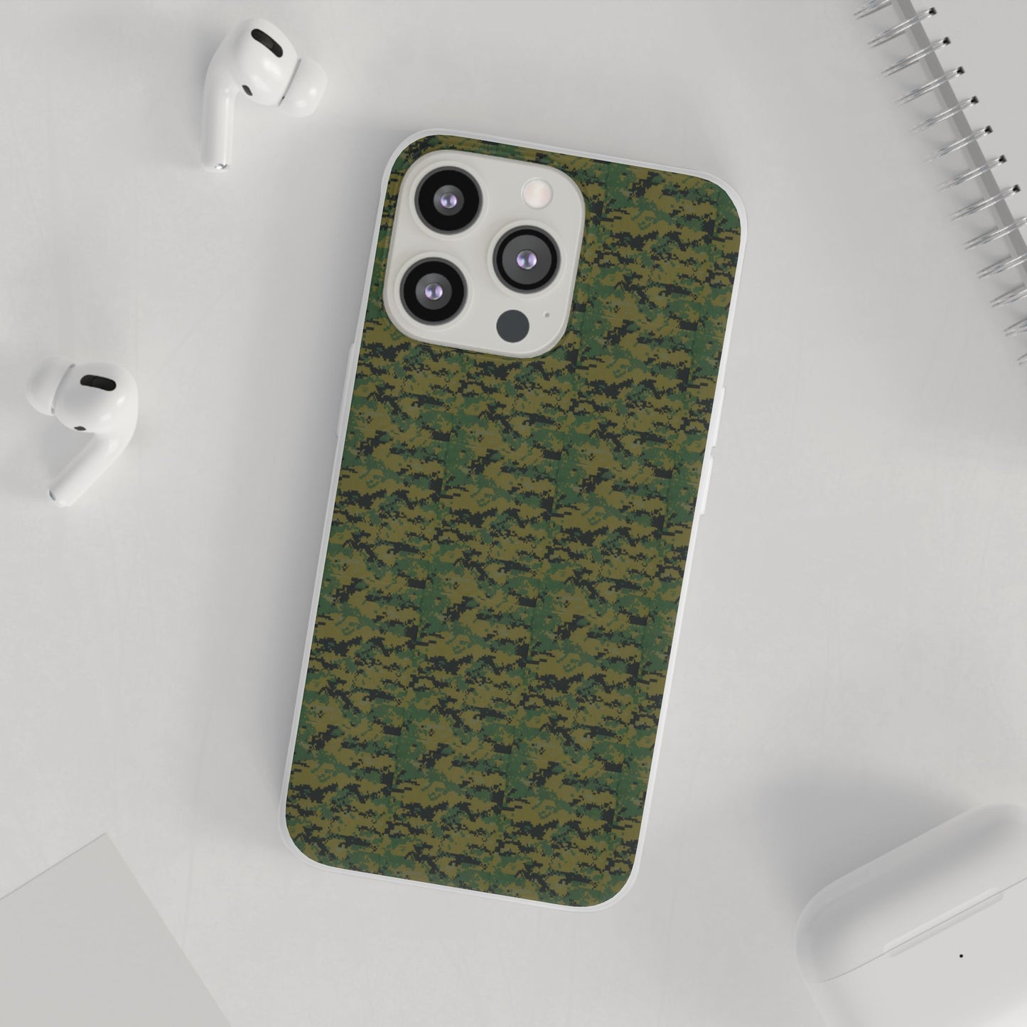 Marapat Pixelated Camo Flexible Phone Cases For iPhone and Samsung Galaxy