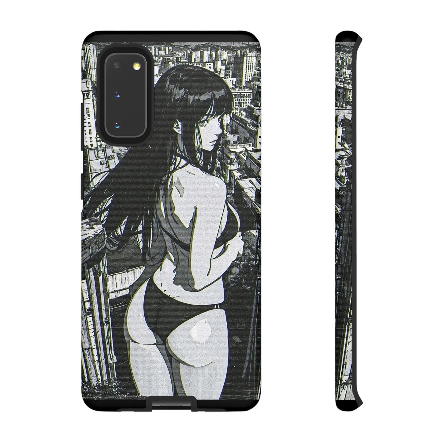 Tough Phone Case, Anime Manga Girl Bikini Design, iPhone, Galaxy, Google Pixel, Hentai Ecchi Art