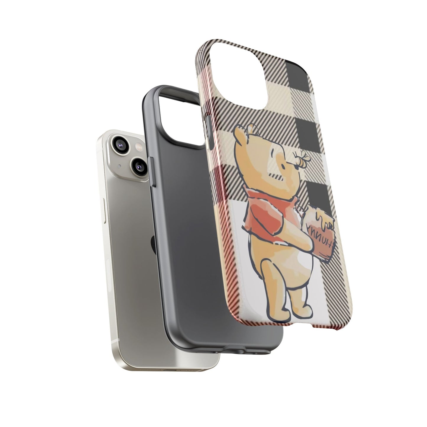 Cute Animal Phone Case, Winnie the Pooh Design, Gift for Kids, Character Case,