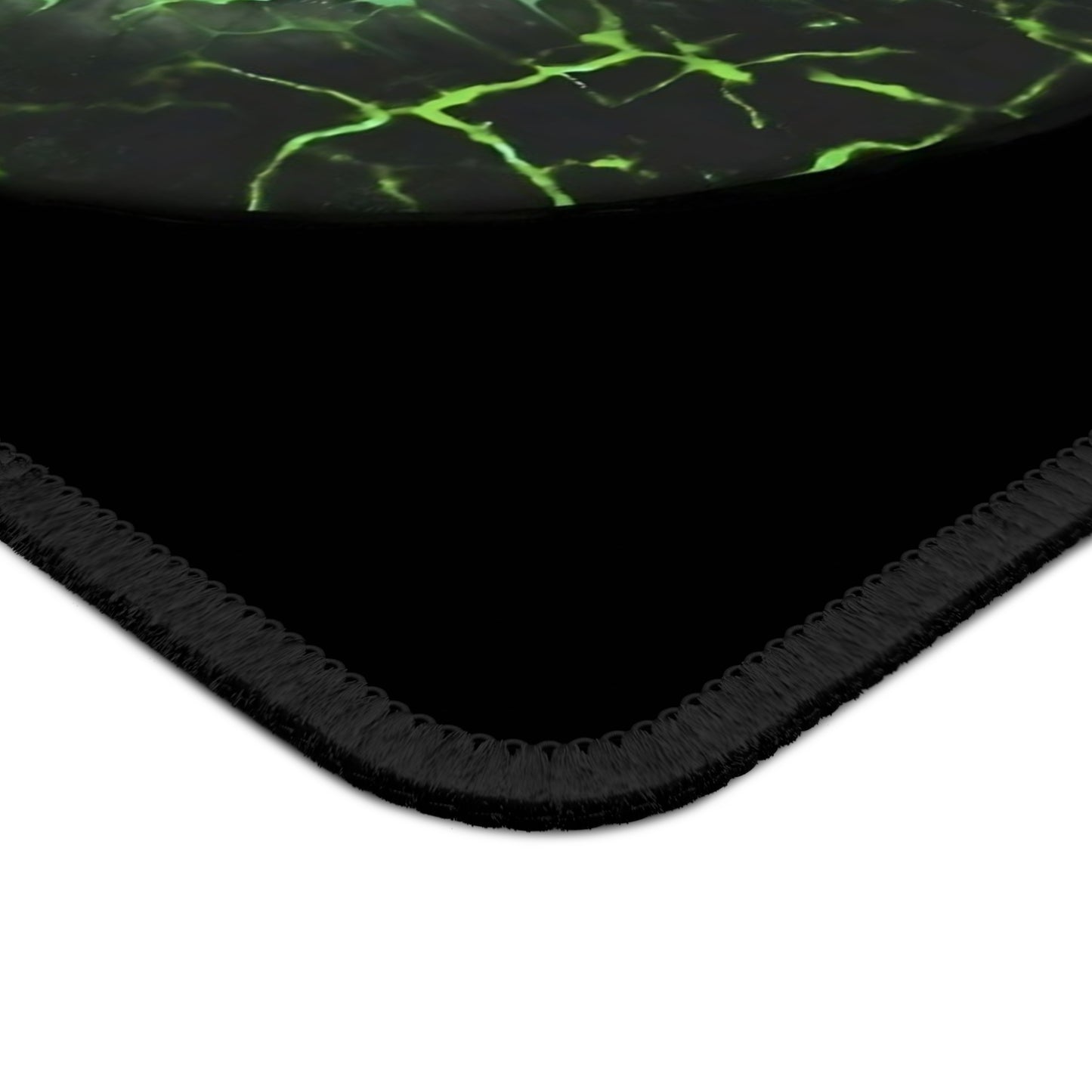 Green Skull Gaming Mouse Pad with Ghastly Ghost Design, Gaming Desk Decor