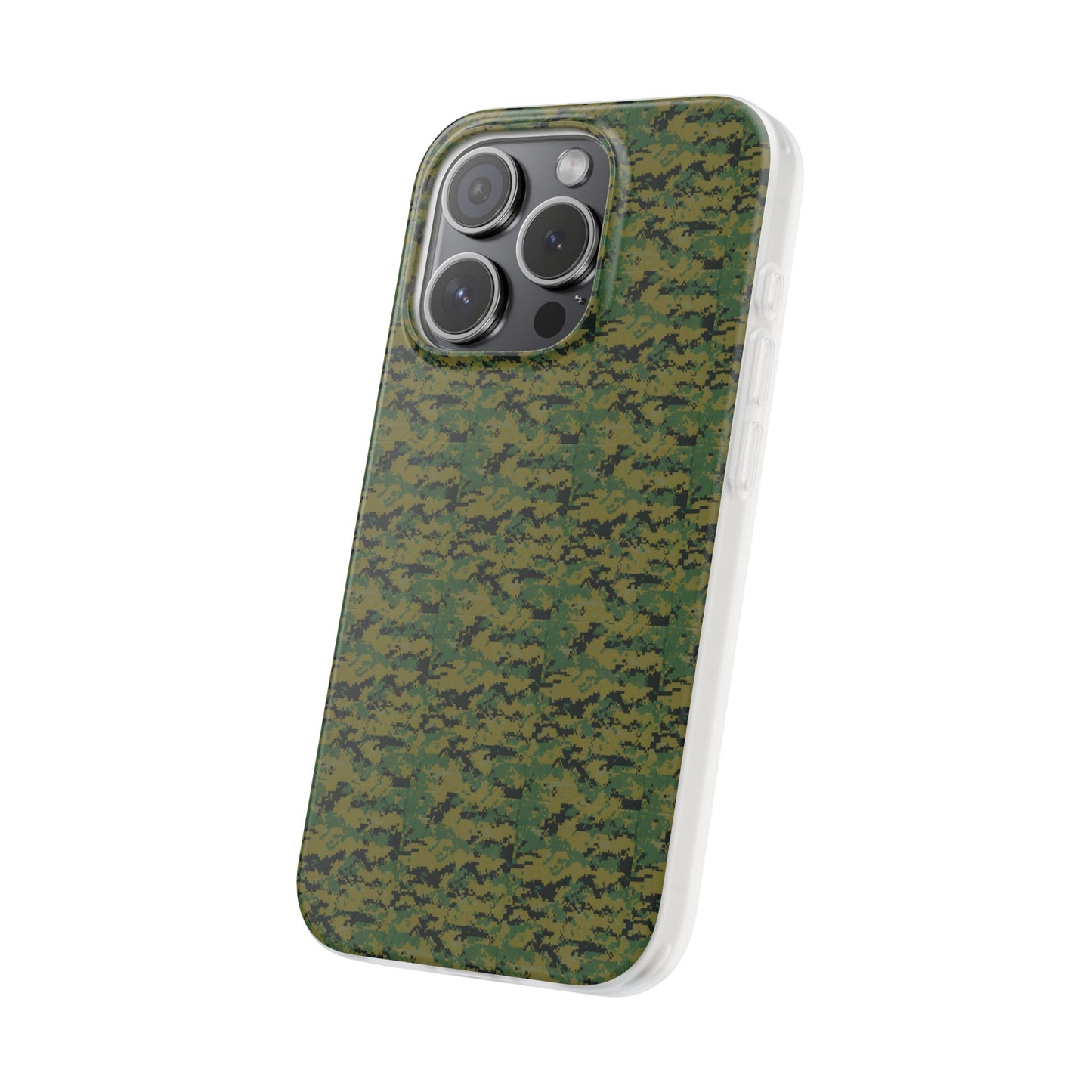 Marapat Pixelated Camo Flexible Phone Cases For iPhone and Samsung Galaxy