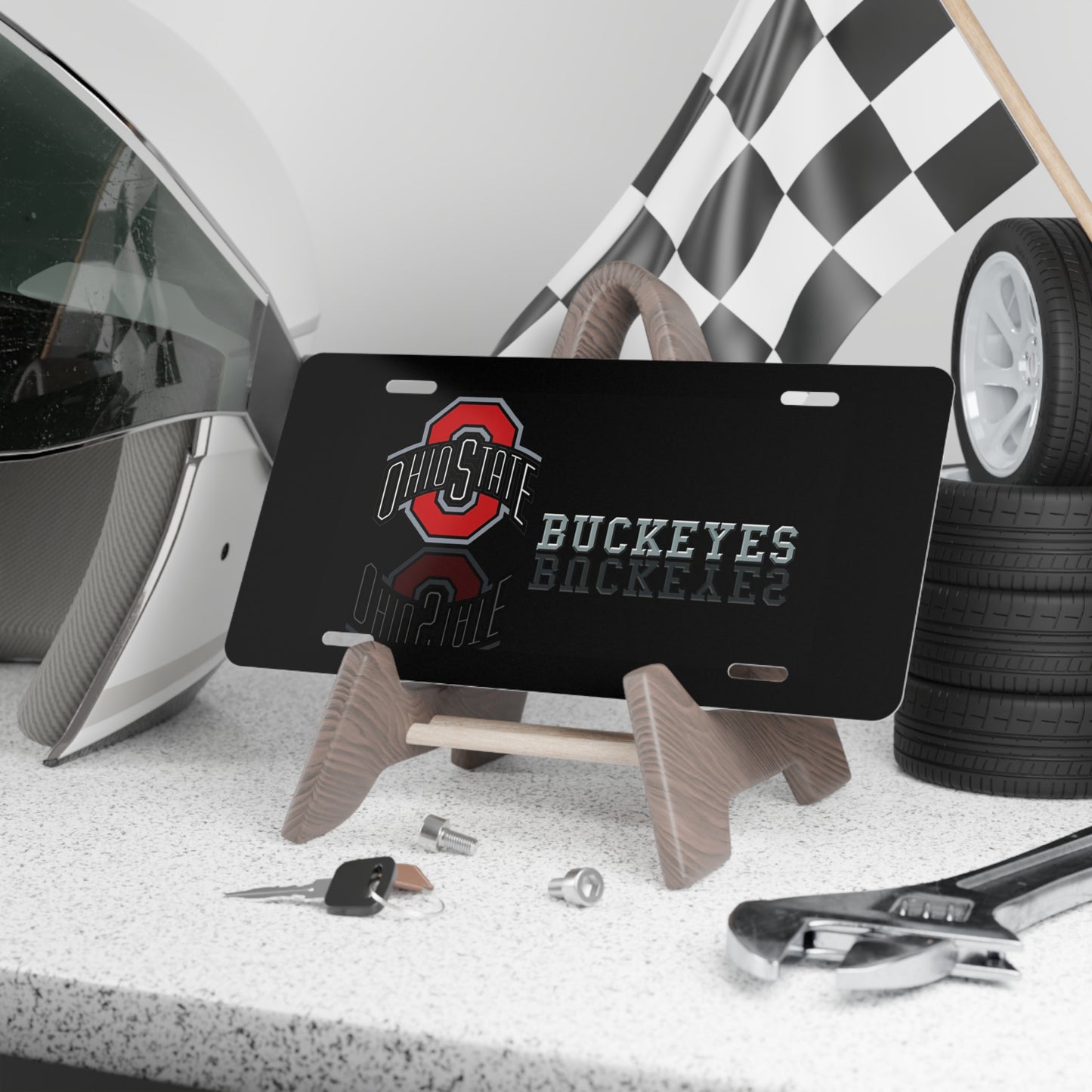 Buckeyes Front Vanity License Plate For Ohio State Alumni, Fans, Students