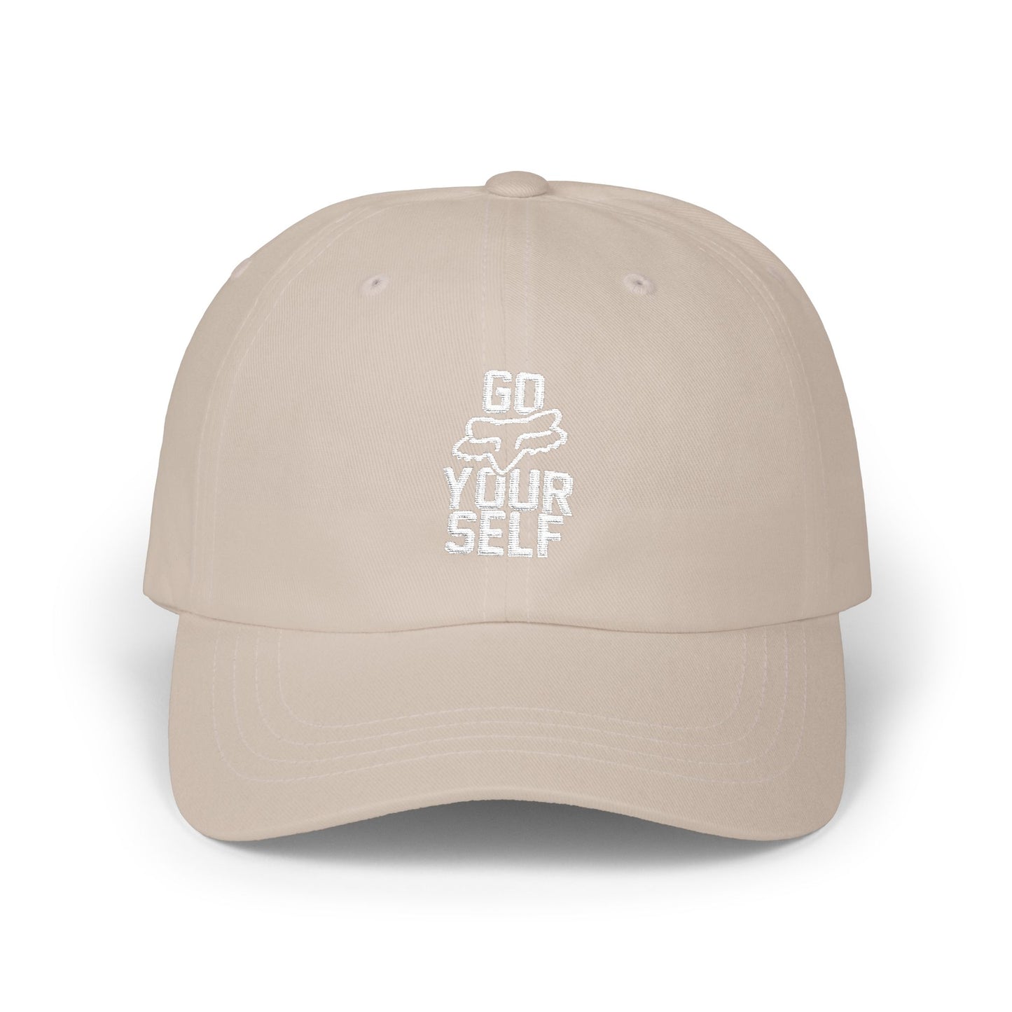 Go Fox Your Self embroidered Dad Cap | Motorsports Typography Baseball Hat
