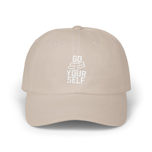 Go Fox Your Self embroidered Dad Cap | Motorsports Typography Baseball Hat