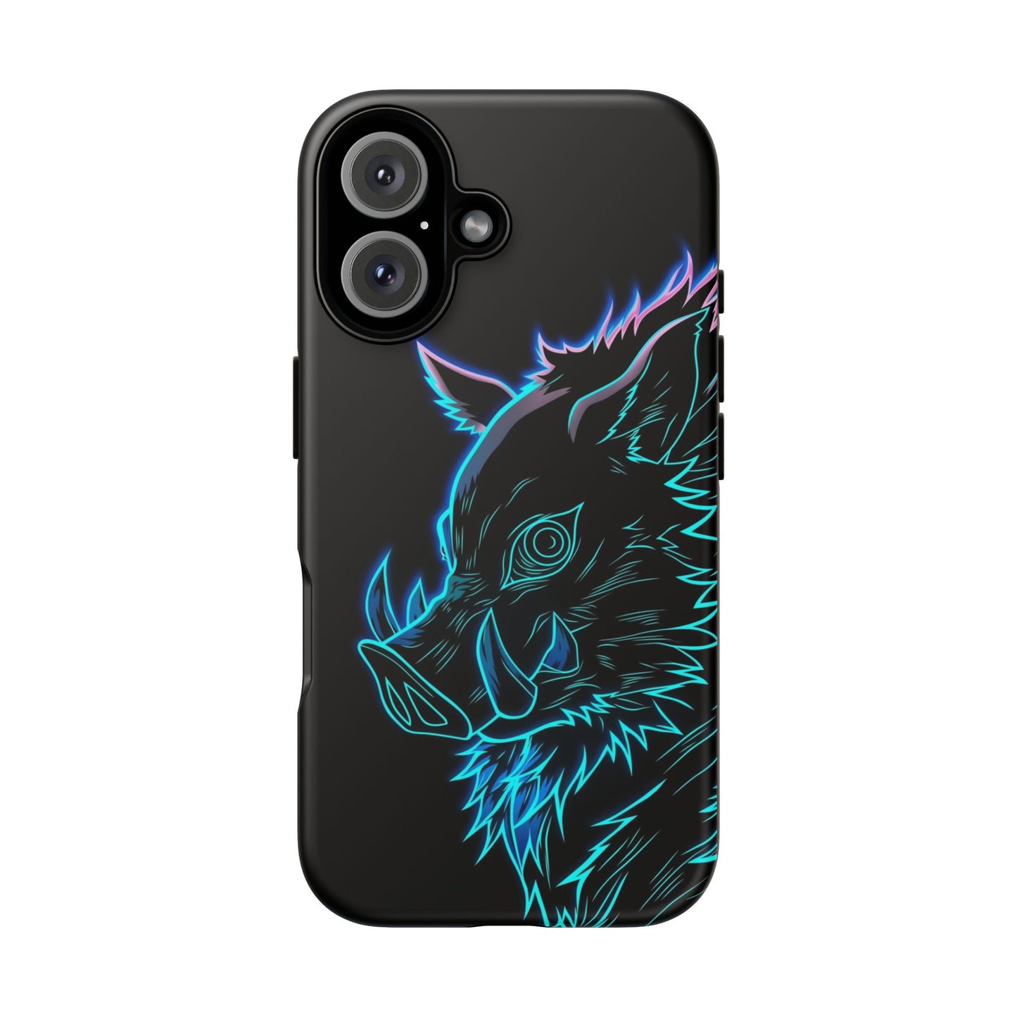 Tough Cases For iPhone, Galaxy, Anime Hashibira Beast Slayer Neon Design