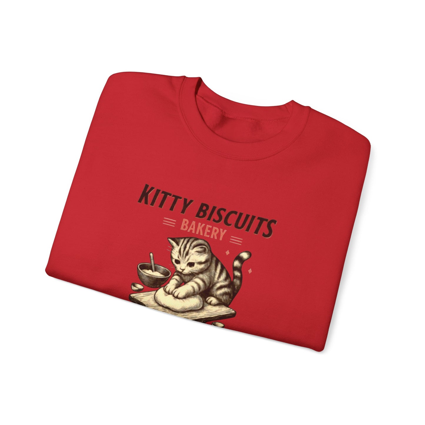 Kitty Biscuits Bakery Unisex Heavy Blend™ Crewneck Sweatshirt, Cozy Gift Idea