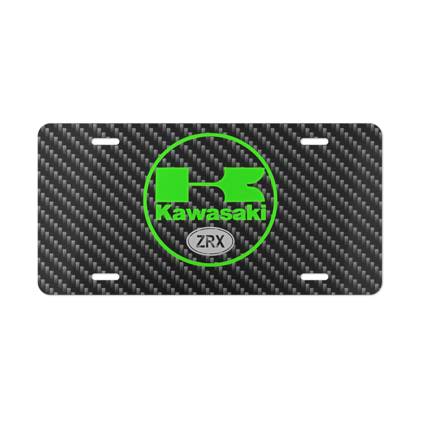 Front Vanity License Plate Kawasaki ZRX Racing Car Owner Plates