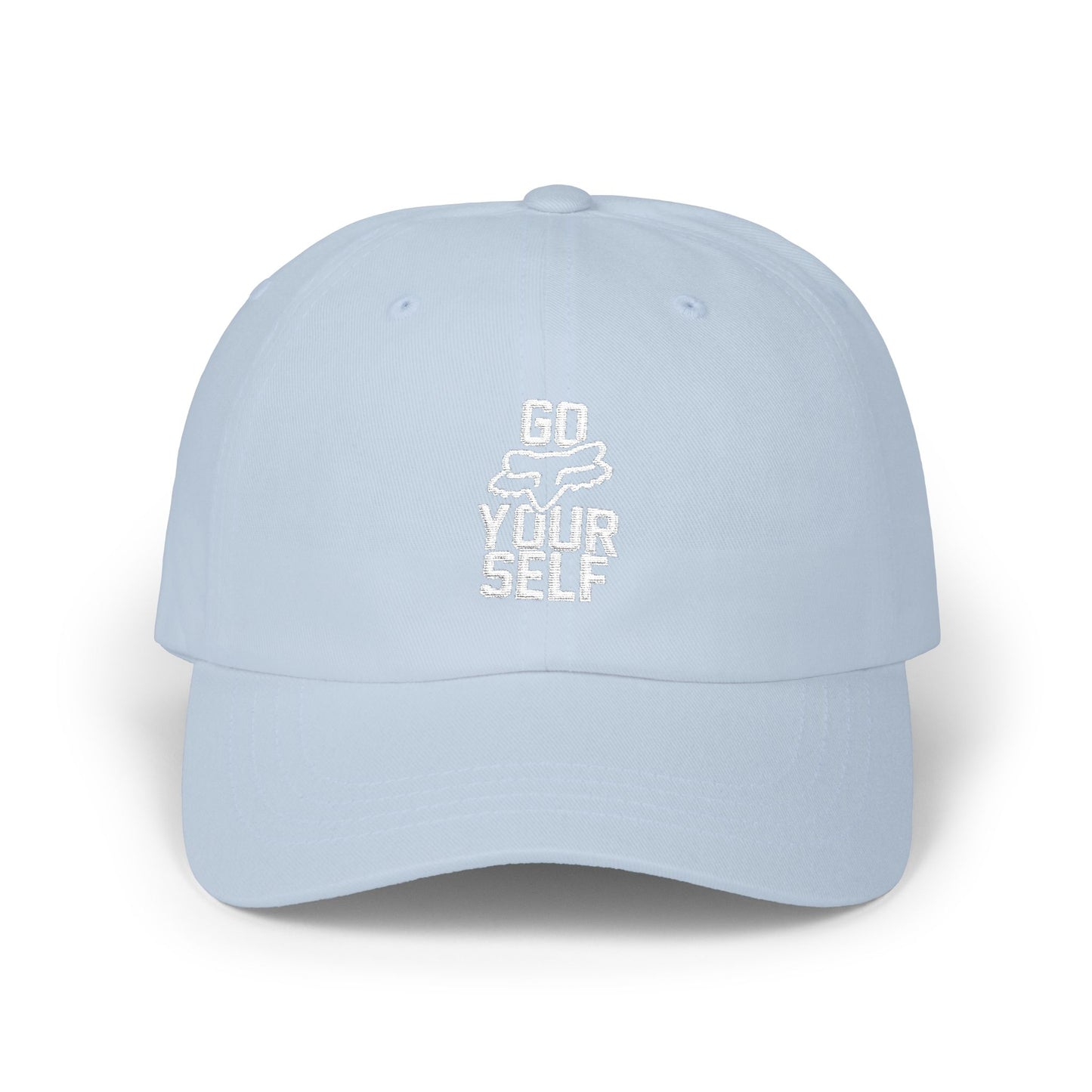 Go Fox Your Self embroidered Dad Cap | Motorsports Typography Baseball Hat