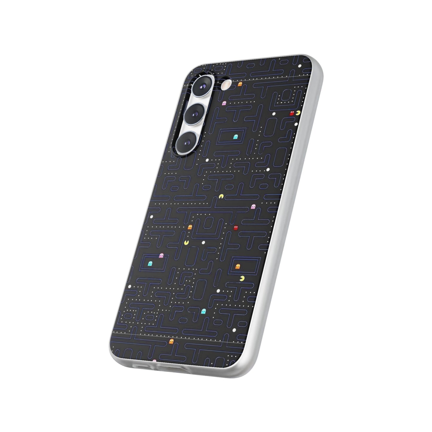 Retro Arcade Gaming TPU Phone Case, Fun Flexi Case, Gift for Gamers, Pac Man