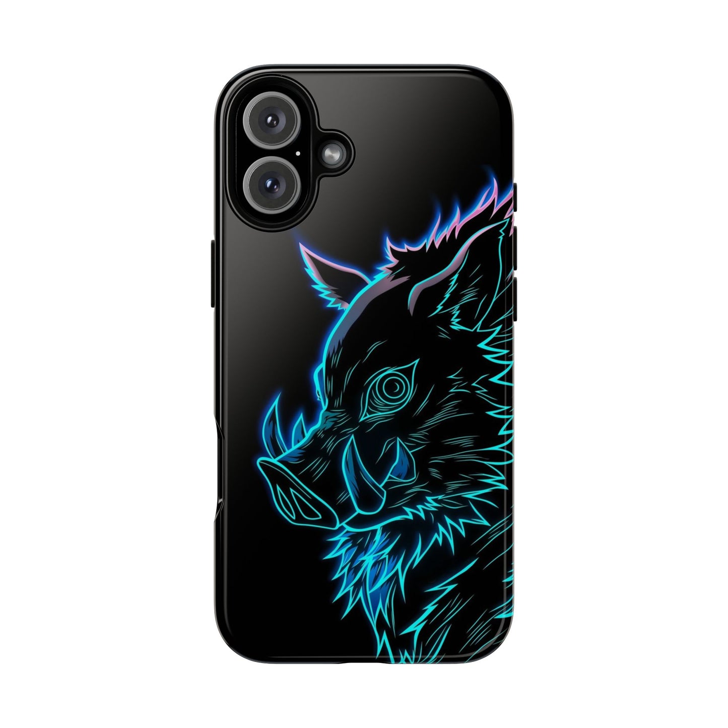 Tough Cases For iPhone, Galaxy, Anime Hashibira Beast Slayer Neon Design
