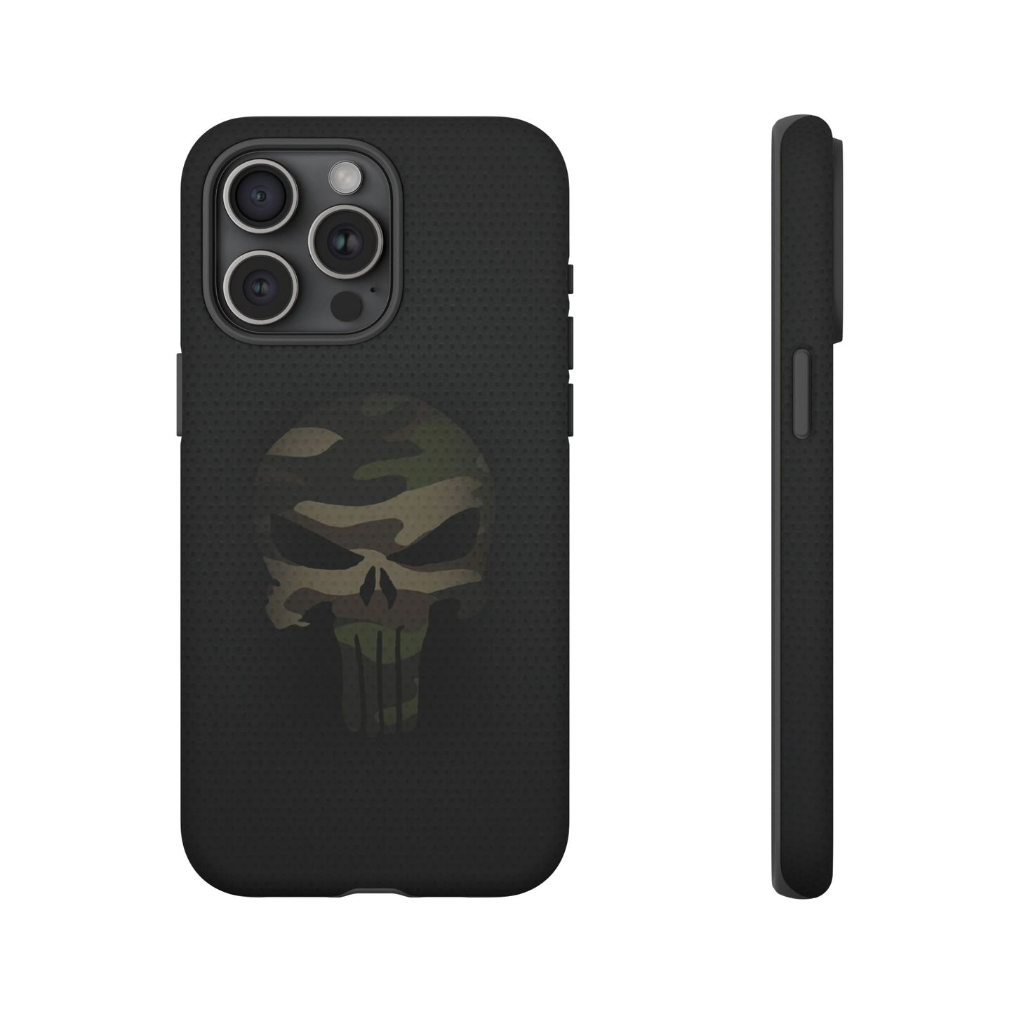 Camo Green Tough Case For iPhone, Samsung Galaxy, Jake Skull Punisher Graphic