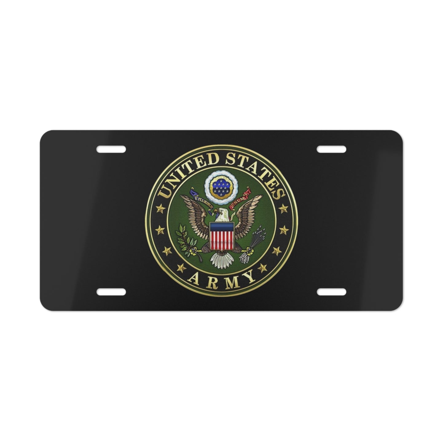 United States Army Logo Coat Of Arms Front Vanity License Plate