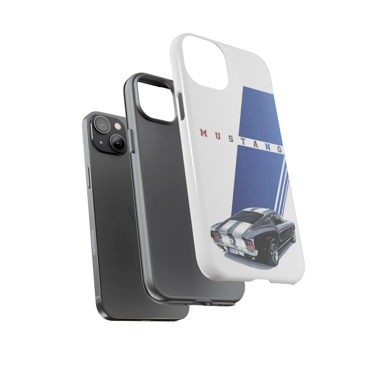 Mustang Car Art Tough Cases For iPhones, Samsung Galaxy and Google Pixel