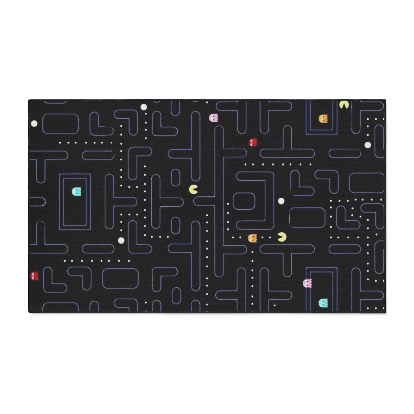 Retro Arcade Game Board Heavy Duty Floor Mat, Vintage Pac Man, Gaming Room