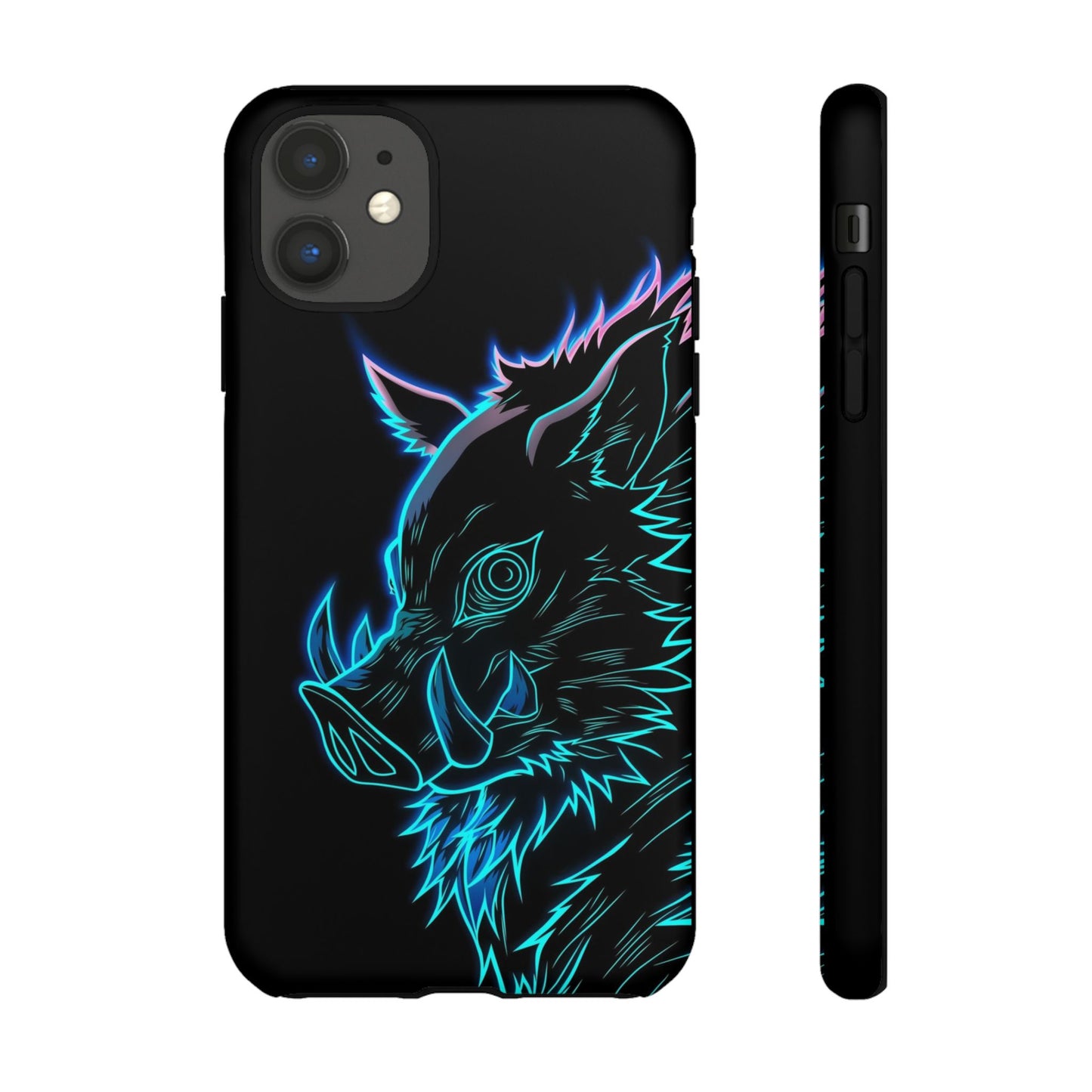 Tough Cases For iPhone, Galaxy, Anime Hashibira Beast Slayer Neon Design