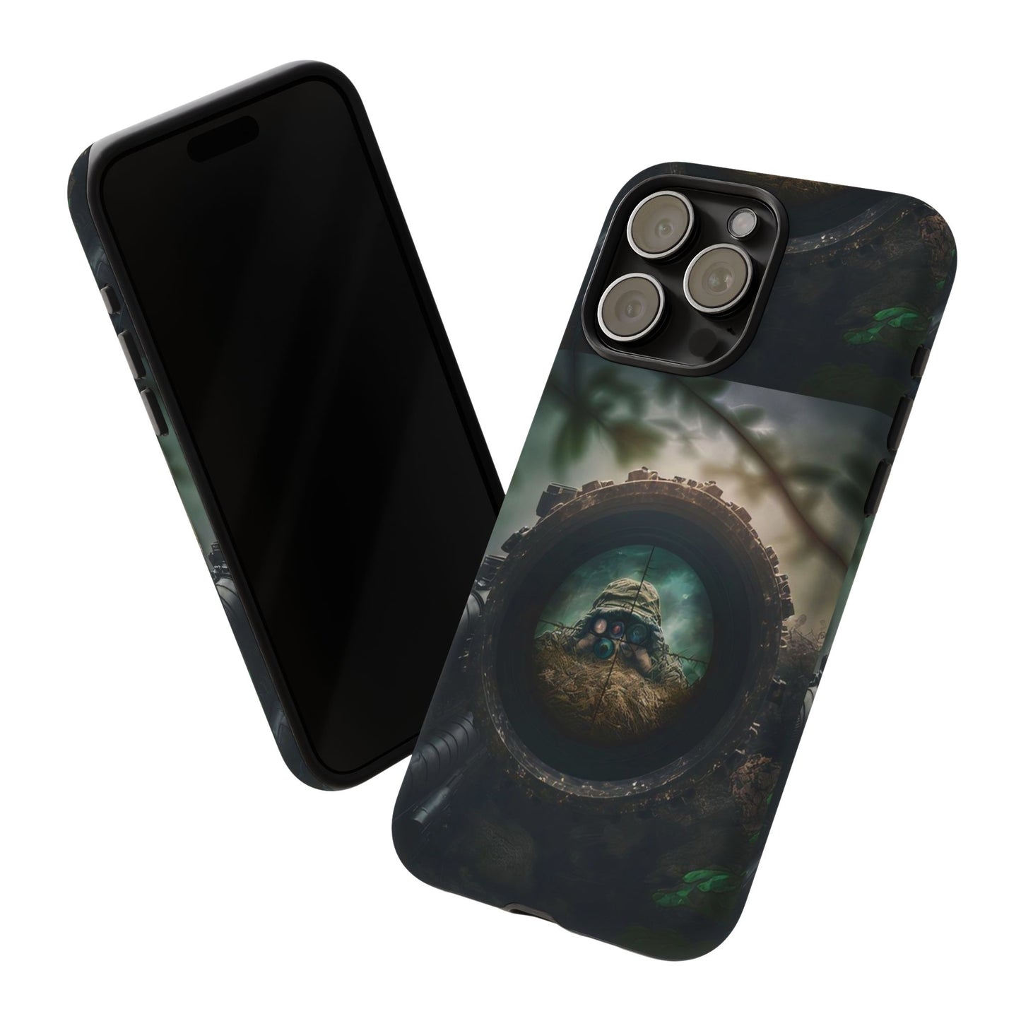Sniper Scope Soldier Phone Case | Dual Layer Tough Cover  For iPhone
