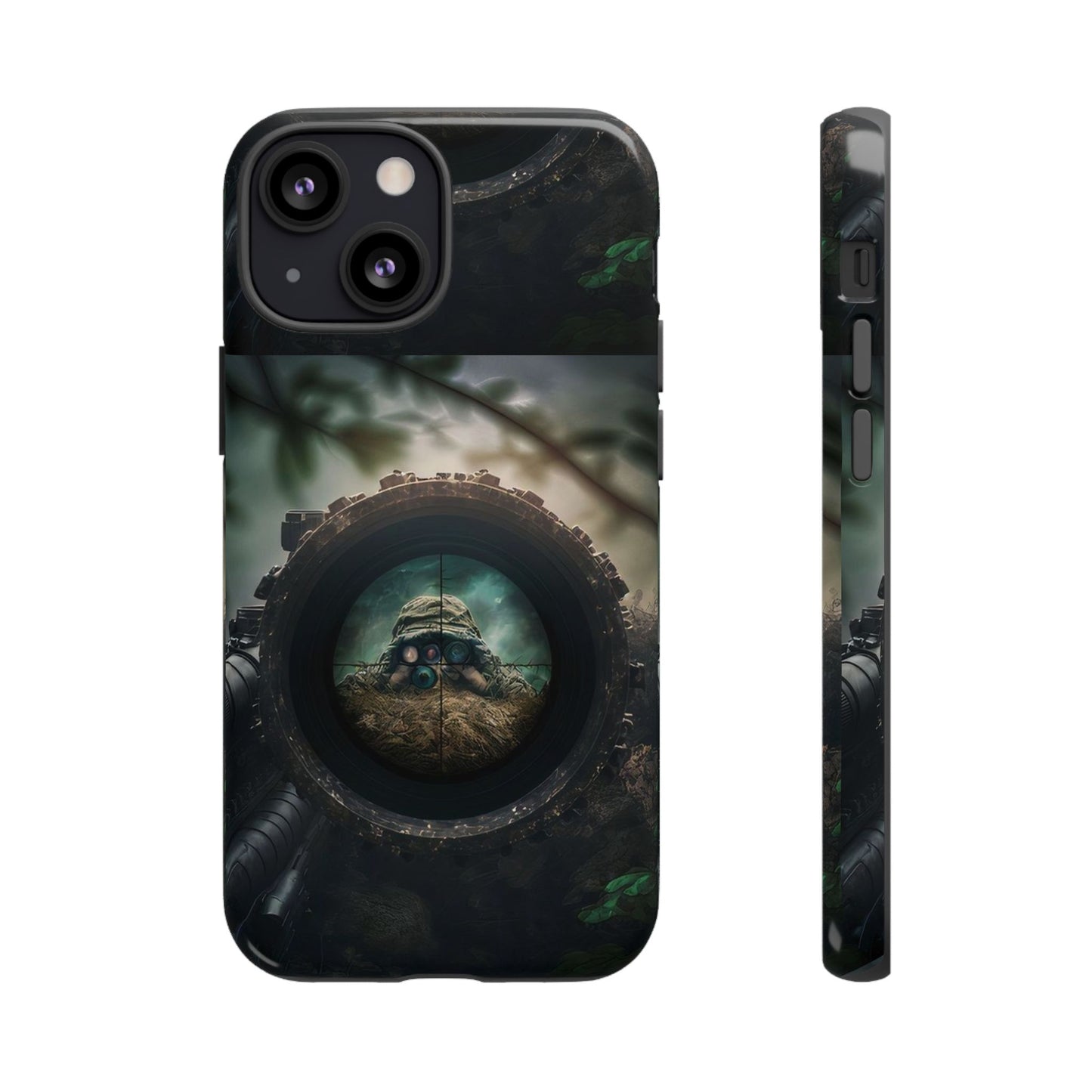 Sniper Scope Soldier Phone Case | Dual Layer Tough Cover  For iPhone