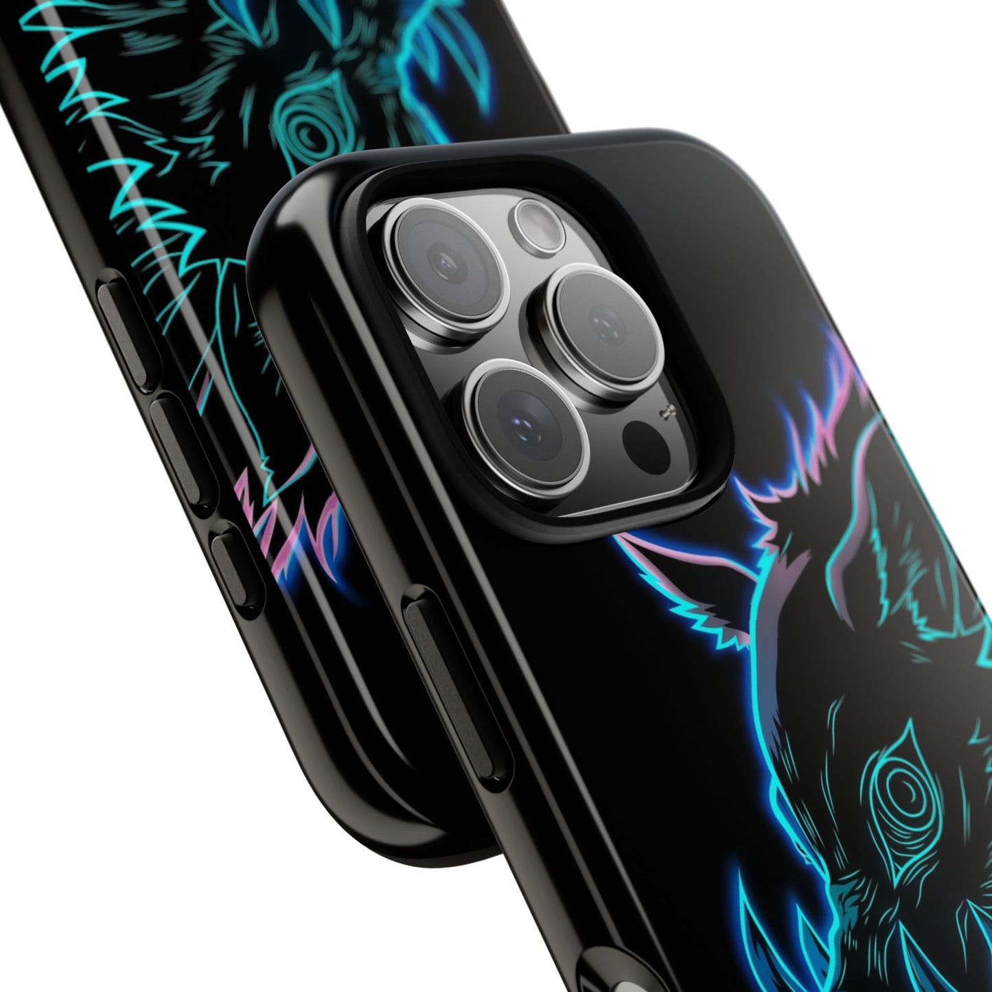 Tough Cases For iPhone, Galaxy, Anime Hashibira Beast Slayer Neon Design