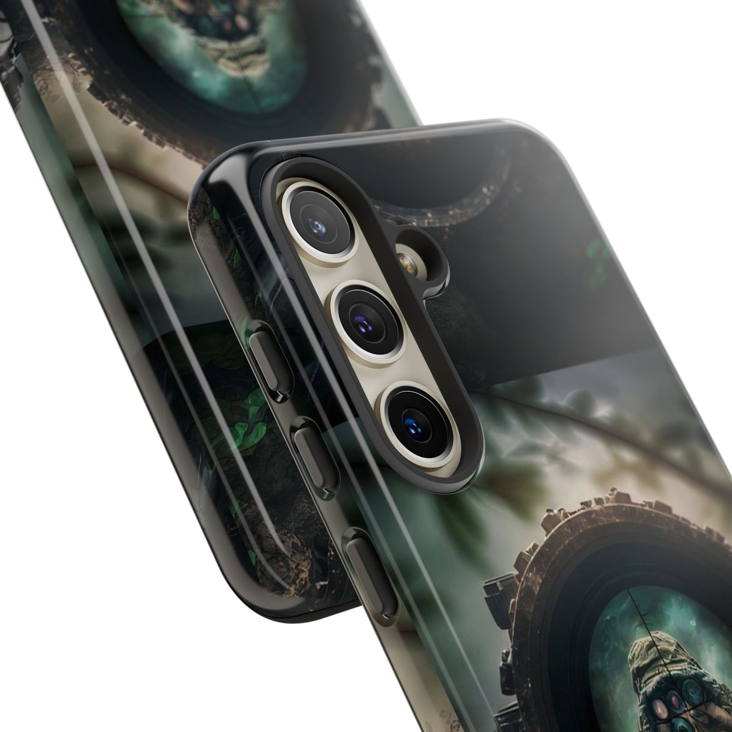 Sniper Scope Soldier Phone Case | Dual Layer Tough Cover  For iPhone