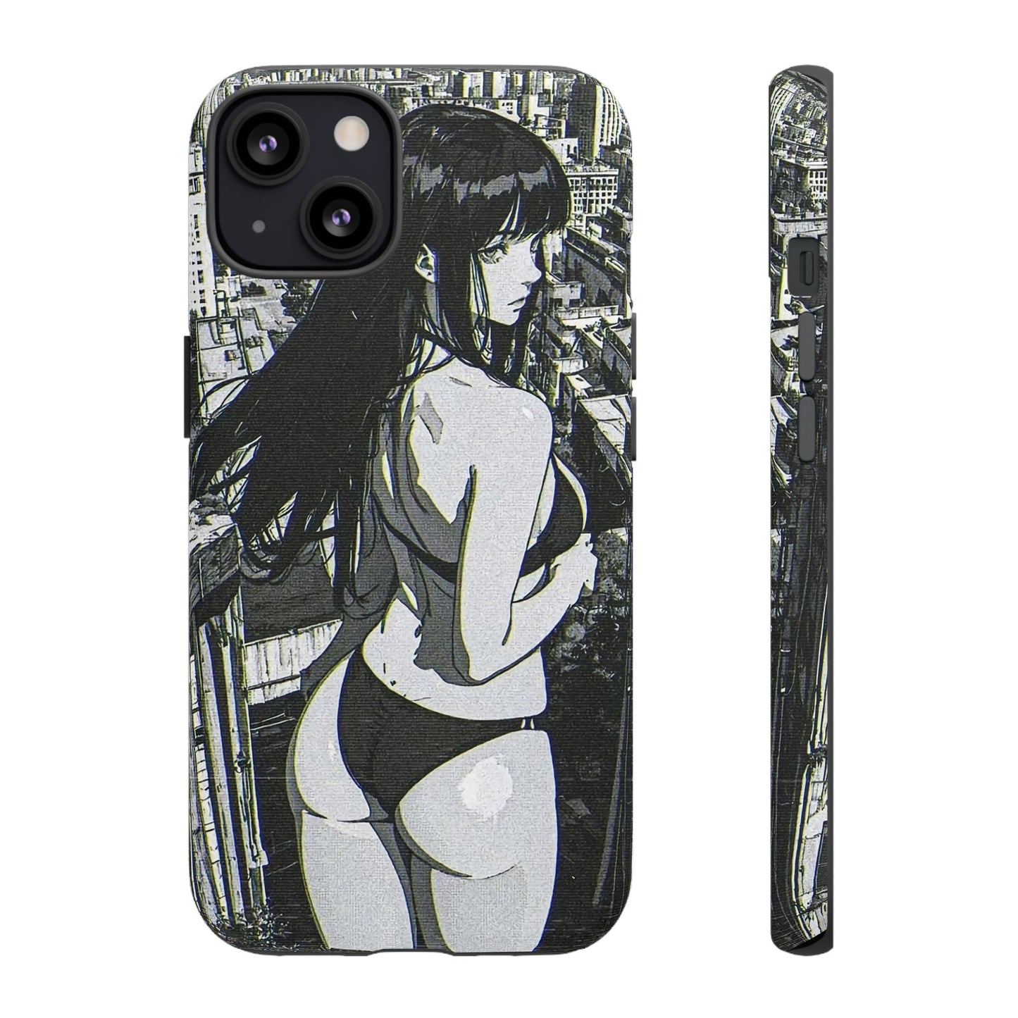 Tough Phone Case, Anime Manga Girl Bikini Design, iPhone, Galaxy, Google Pixel, Hentai Ecchi Art