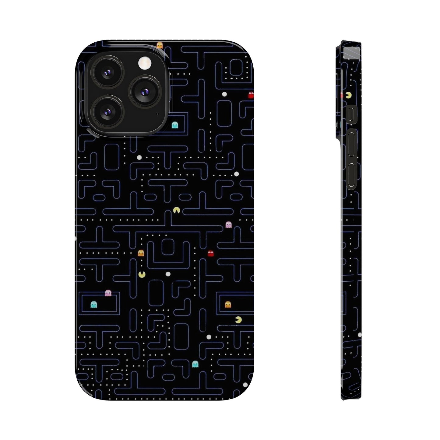 iPhone Slim Case, Pac Man Arcade Game Board Design, Glossy Finish