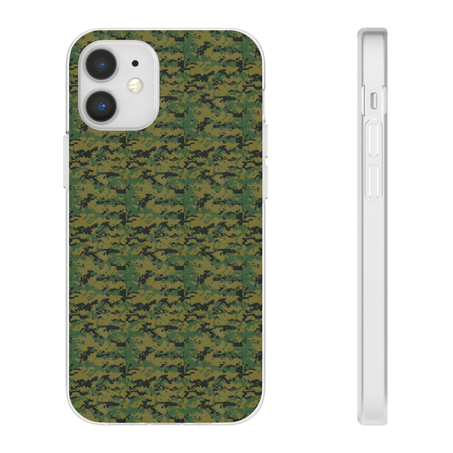 Marapat Pixelated Camo Flexible Phone Cases For iPhone and Samsung Galaxy