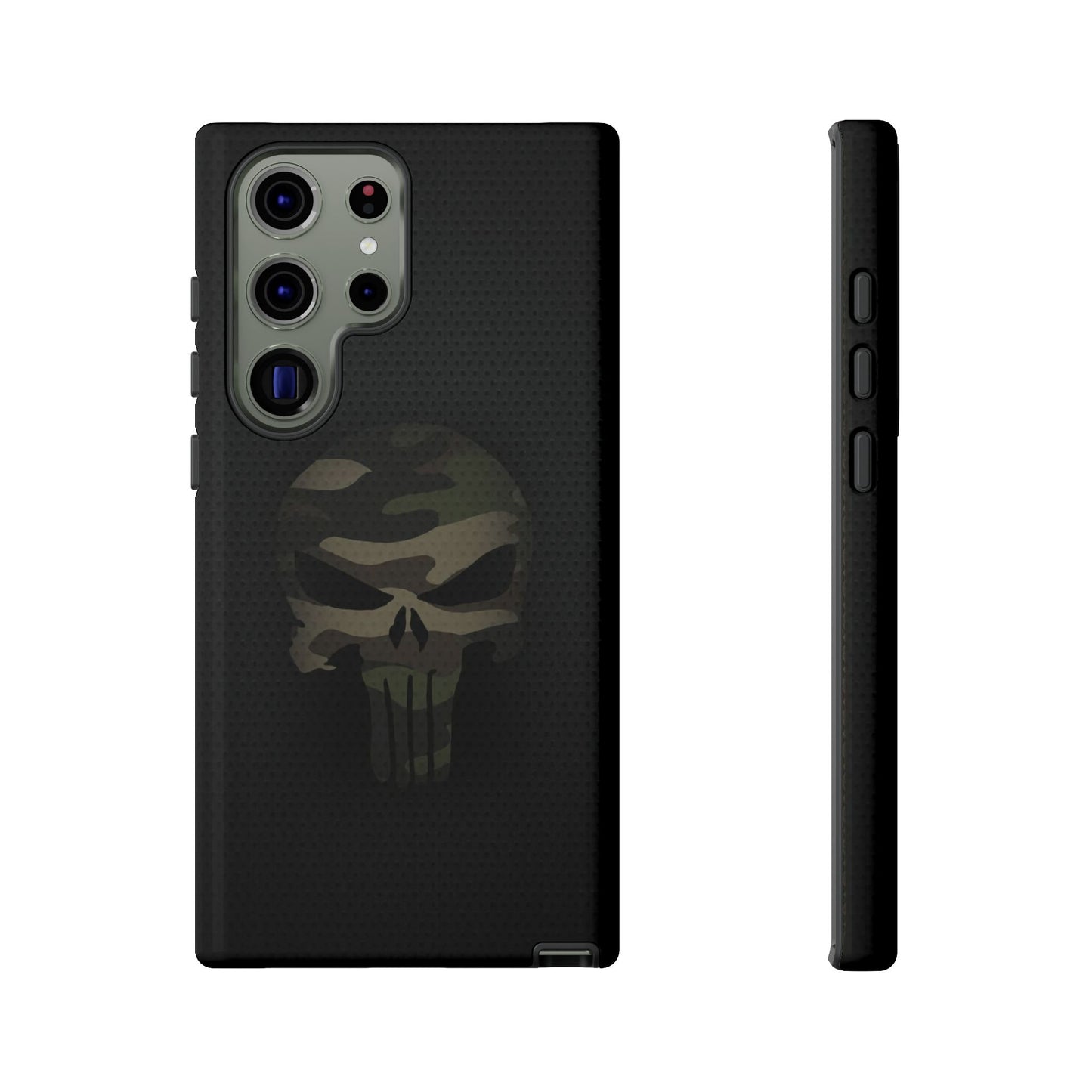 Camo Green Tough Case For iPhone, Samsung Galaxy, Jake Skull Punisher Graphic