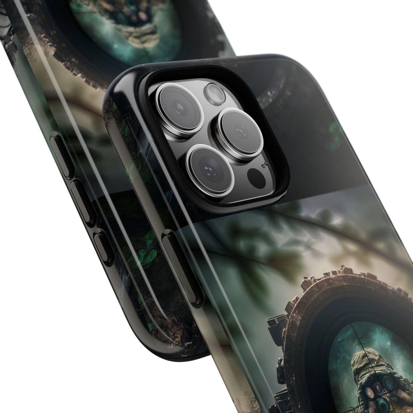 Sniper Scope Soldier Phone Case | Dual Layer Tough Cover  For iPhone