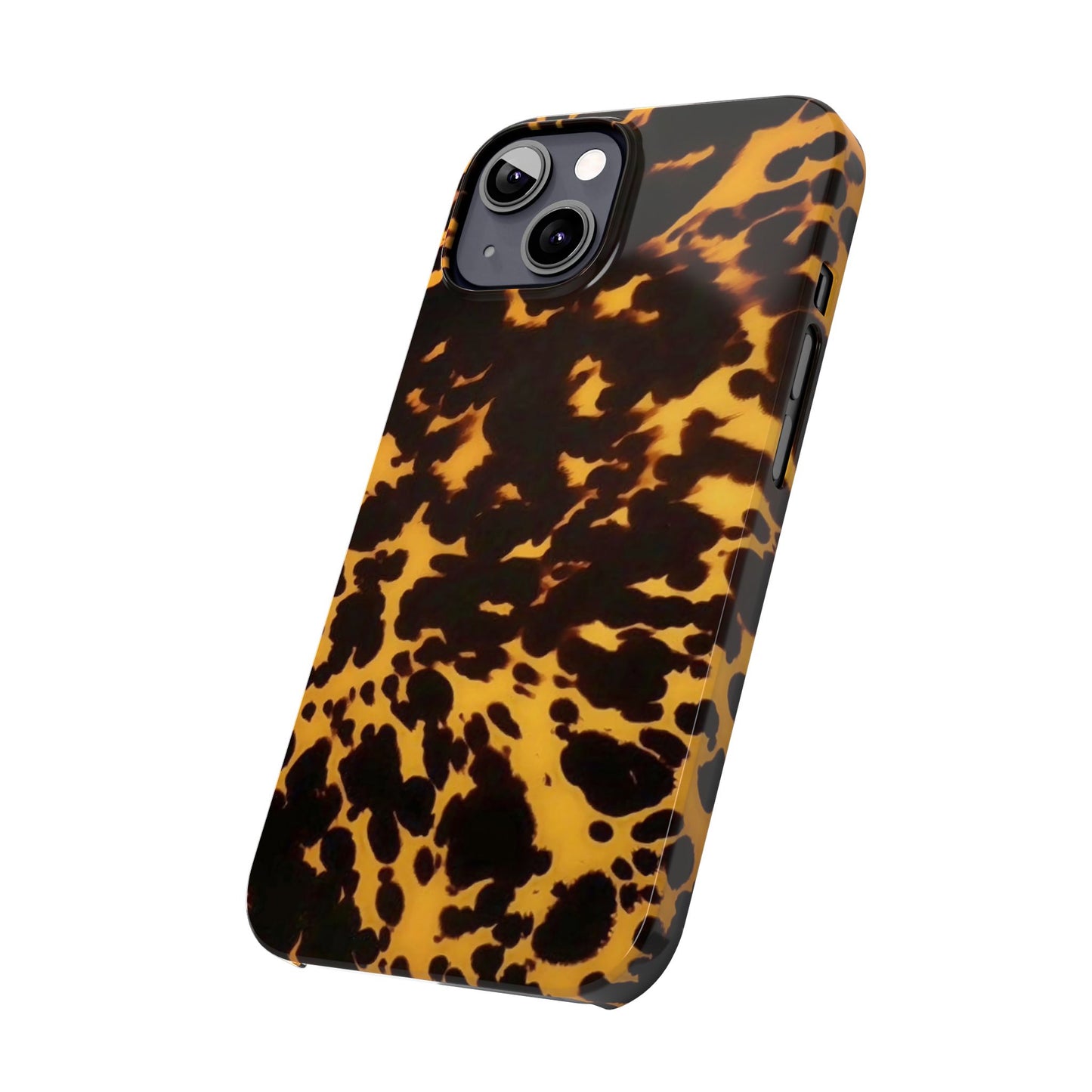 Two Tone Tortoiseshell iPhone Ultra Slim Cases, Glossy Finish