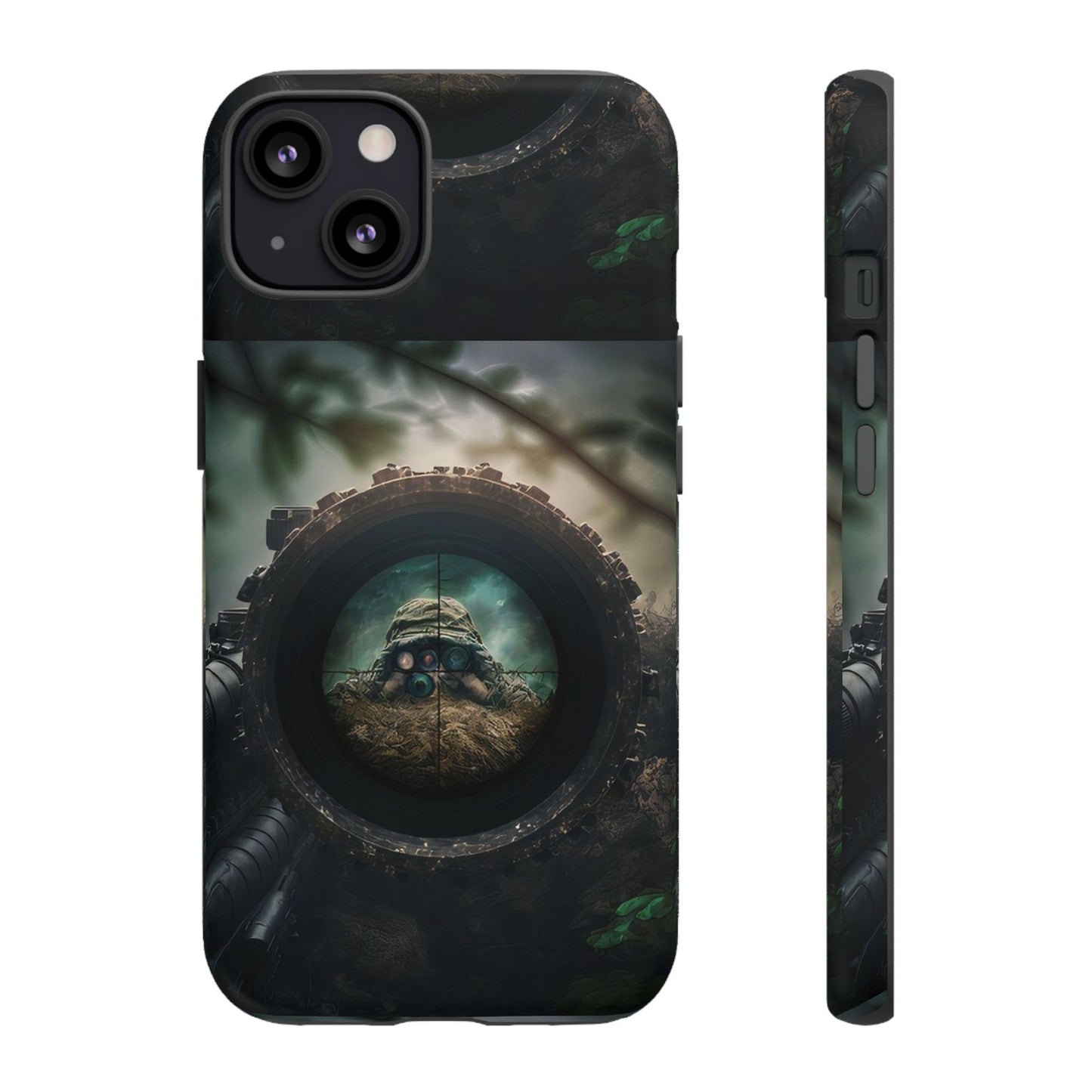Sniper Scope Soldier Phone Case | Dual Layer Tough Cover  For iPhone